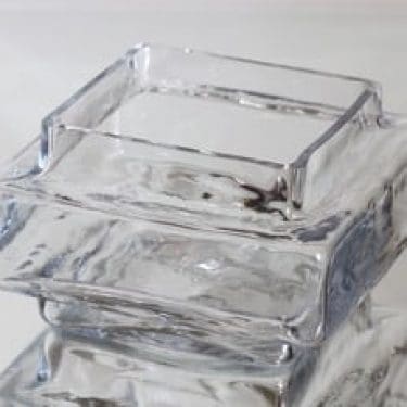 Riihimäen lasi Palkki maljakko, kirkas, suunnittelija Helena Tynell,