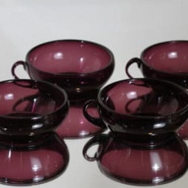 Kumela jälkiruokakulhot, lila, 4 kpl, suunnittelija ,