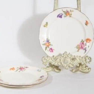 Arabia Kesäkukka lautaset, 3 kpl, suunnittelija , pieni, siirtokuva