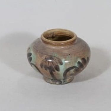 Kupittaan savi 452 maljakko, käsinmaalattu, suunnittelija , käsinmaalattu, pieni, signeerattu