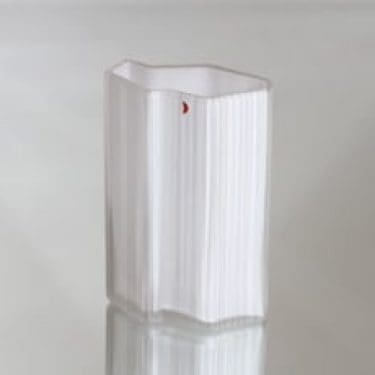 Iittala 2780 maljakko, valkoinen, suunnittelija Tapio Wirkkala, pieni