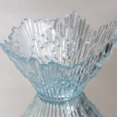 Humppila Revontulet maljakko, sininen, suunnittelija Tauno Wirkkala,