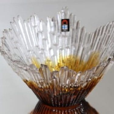 Humppila Revontulet maljakko, kirkas, suunnittelija Tauno Wirkkala,