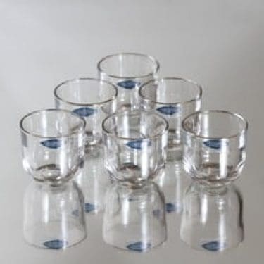 Nuutajärvi Fasetti lasit, 5 cl, 6 kpl, suunnittelija Kaj Franck, 5 cl, pieni