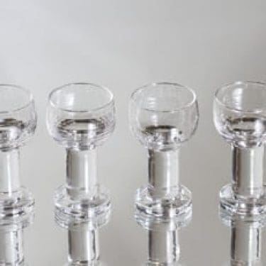 Iittala Maaru lasit, 5 cl, 4 kpl, suunnittelija Tapio Wirkkala, 5 cl, pieni