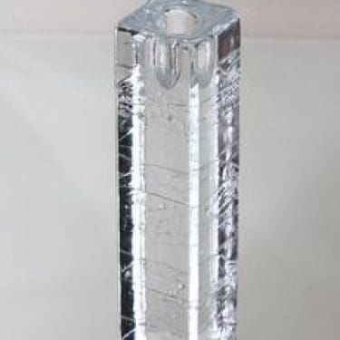 Iittala Arkipelago kynttilänjalka, kirkas, suunnittelija Timo Sarpaneva, massiivinen