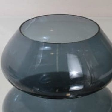 Riihimäen lasi 1212 salaattikulho, harmaa, suunnittelija Nanny Still,