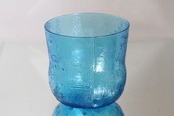 Nuutajärvi Fauna boolimalja, sininen, suunnittelija Oiva Toikka,