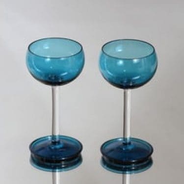 Riihimäen lasi Harlekiini viinilasit, 10 cl, 2 kpl, suunnittelija Nanny Still, 10 cl