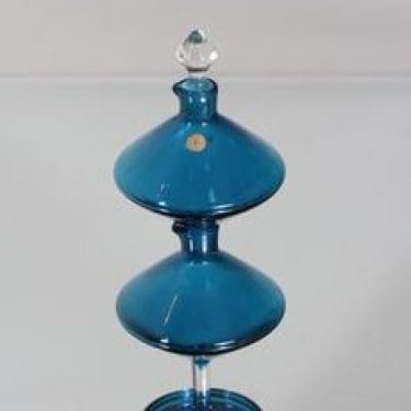 Riihimäen lasi Harlekiini etikka- ja öljykarahvi, 2-osainen, suunnittelija Nanny Still, 2-osainen