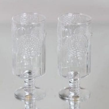 Nuutajärvi Flora lasit, 25 cl, 2 kpl, suunnittelija Oiva Toikka, 25 cl