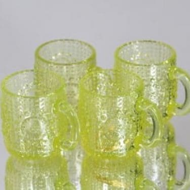 Riihimäen lasi Grapponia kupit, 10 cl, 4 kpl, suunnittelija Nanny Still, 10 cl