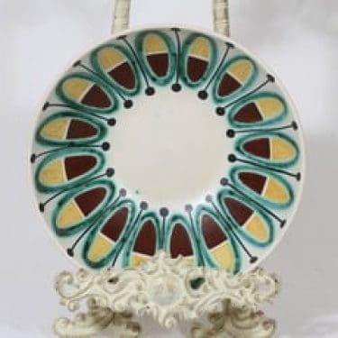 Kupittaan savi kulho, käsinmaalattu, suunnittelija , käsinmaalattu, signeerattu