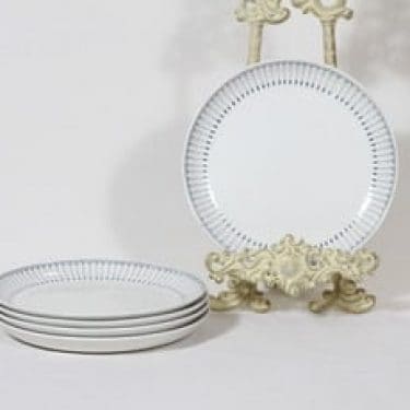 Arabia Heini lautaset, pieni, 5 kpl, suunnittelija Raija Uosikkinen, pieni, kuparipainokoriste