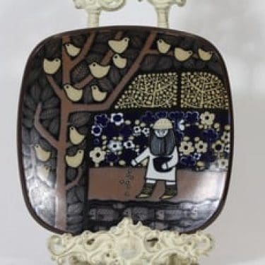 Arabia Kalevala vuosilautanen, suunnittelija , serikuva, Kalevala-aihe