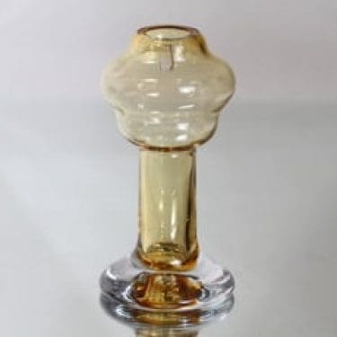 Riihimäen lasi Puisto maljakko, amber, suunnittelija Ulla-Maija Vikman,