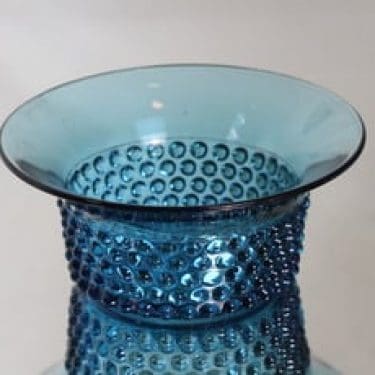 Nuutajärvi Näppyläkulho kulho, turkoosi, suunnittelija Saara Hopea,