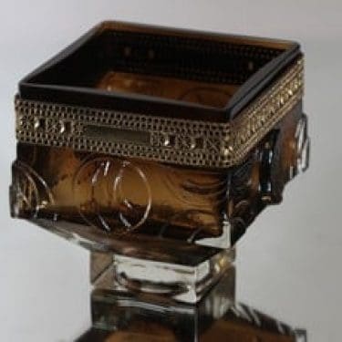 Kumela maljakko, signeerattu, suunnittelija Pentti Sarpaneva, signeerattu, massiivinen, pronssivanne