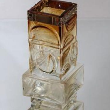 Kumela 1011/S maljakko, signeerattu, suunnittelija Pentti Sarpaneva, signeerattu, pronssivanne