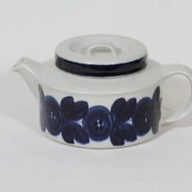 Arabia Anemone teekaadin, käsinmaalattu, suunnittelija Ulla Procope, käsinmaalattu, signeerattu