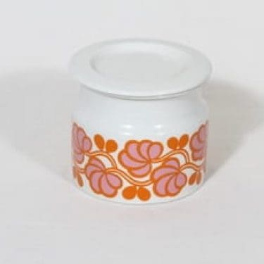 Arabia Pomona purnukka, hilla, suunnittelija Raija Uosikkinen, hilla, serikuva, retro