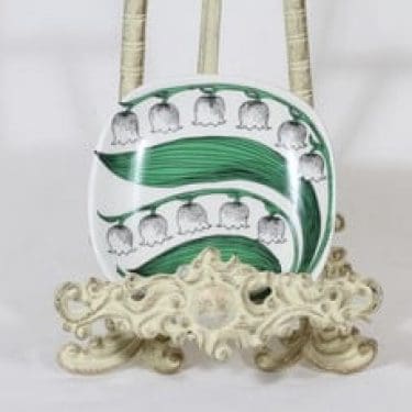 Arabia Botanica koristelautanen, Kielo, suunnittelija Esteri Tomula, Kielo, pieni, serikuva