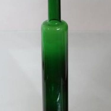 Riihimäen lasi Koristepullo, vihreä, suunnittelija Nanny Still,