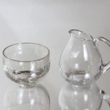 Nuutajärvi GN 28 sokerikko ja kermakko, kirkas, suunnittelija Gunnel Nyman,