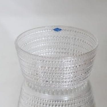 Nuutajärvi Kastehelmi kulho, kirkas, suunnittelija Oiva Toikka,