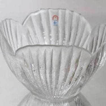 Humppila Simpukka kulho, kirkas, suunnittelija Pia Kauppi-Lehtonen,