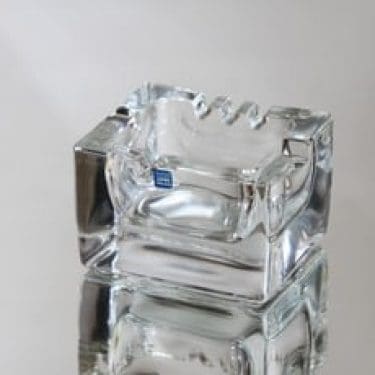 Nuutajärvi Ciagaro tuhka-astia, kirkas, suunnittelija Kaj Franck,