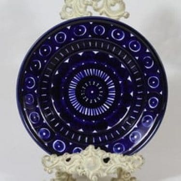 Arabia Valencia lautanen, syvä, suunnittelija Ulla Procope, syvä, käsinmaalattu, signeerattu