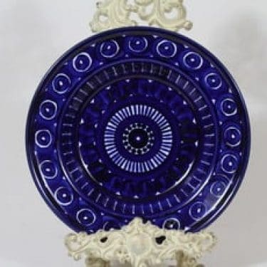 Arabia Valencia lautanen, syvä, suunnittelija Ulla Procope, syvä, käsinmaalattu, signeerattu