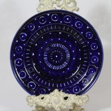 Arabia Valencia lautanen, syvä, suunnittelija Ulla Procope, syvä, käsinmaalattu, signeerattu