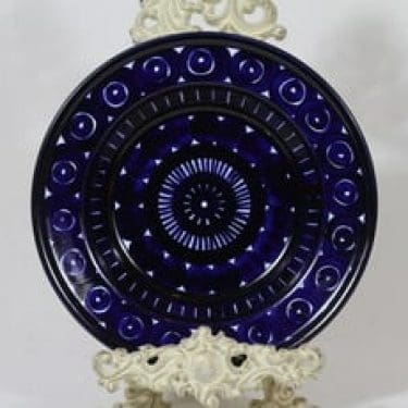 Arabia Valencia lautanen, syvä, suunnittelija Ulla Procope, syvä, käsinmaalattu, signeerattu