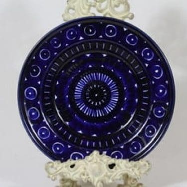 Arabia Valencia lautanen, syvä, suunnittelija Ulla Procope, syvä, käsinmaalattu, signeerattu