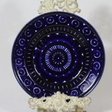 Arabia Valencia lautanen, syvä, suunnittelija Ulla Procope, syvä, käsinmaalattu, signeerattu