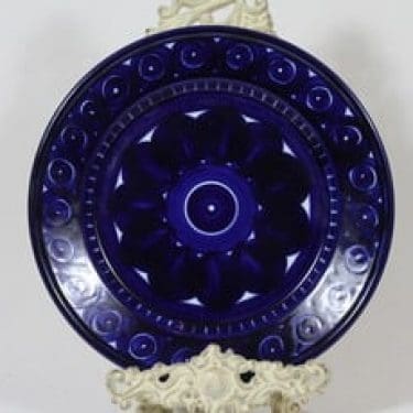 Arabia Valencia lautanen, matala, suunnittelija Ulla Procope, matala, käsinmaalattu, signeerattu