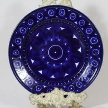 Arabia Valencia lautanen, matala, suunnittelija Ulla Procope, matala, käsinmaalattu, signeerattu