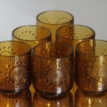 Riihimäen lasi Grapponia lasit, 16 cl, 6 kpl, suunnittelija Nanny Still, 16 cl