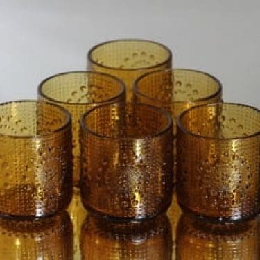 Riihimäen lasi Grapponia lasit, 16 cl, 6 kpl, suunnittelija Nanny Still, 16 cl