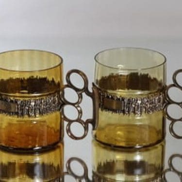 Kumela tuopit, 70 cl, 2 kpl, suunnittelija Pentti Sarpaneva, 70 cl, signeerattu