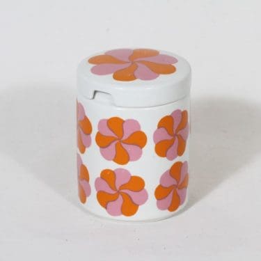 Arabia Mamselli purnukka, suunnittelija Gunvor Olin-Grönqvist, serikuva, retro