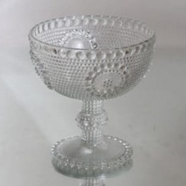 Riihimäen lasi Grapponia malja, jalallinen, suunnittelija Nanny Still, jalallinen