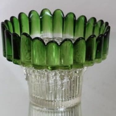Humppila maljakko, vihreä|kirkas, suunnittelija , massiivinen, retro