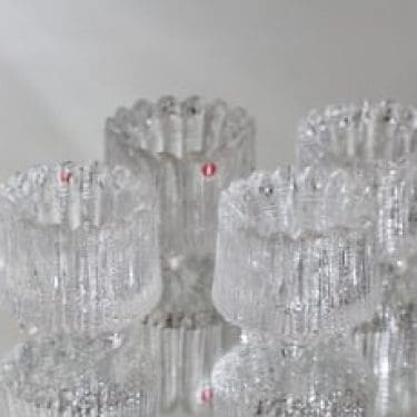 Iittala Ultima Thule tuikkulyhdyt, kirkas, 4 kpl, suunnittelija Tapio Wirkkala,