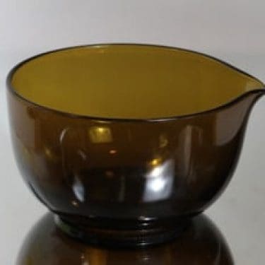 Nuutajärvi 5303 kulho, ruskea, suunnittelija Kaj Franck, kaatonokka