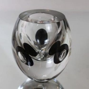 Iittala Claritas taidelasi, signeerattu, suunnittelija Timo Sarpaneva, signeerattu, massiivinen