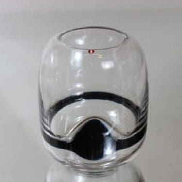 Iittala Blues taidelasi, signeerattu, suunnittelija Timo Sarpaneva, signeerattu