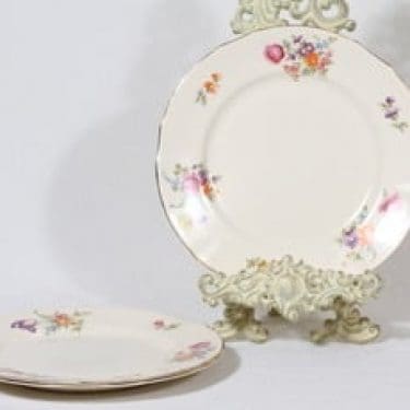 Arabia Kesäkukka lautaset, matala, 3 kpl, suunnittelija , matala, siirtokuva